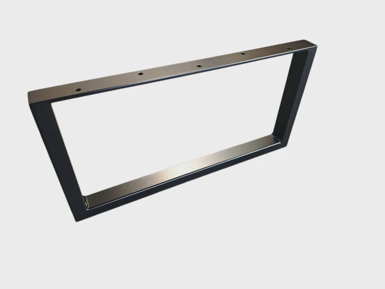 Nogi metalowe z płaskownikiem czarne profil 3/2 I nogi-metalowe.pl