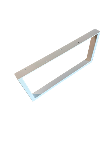 Nogi metalowe z płaskownikiem kolor biały profil 4/2 I nogi-metalowe.pl