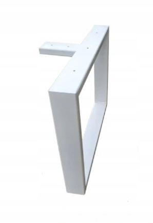 Nogi metalowe kolor biały ze wspornikiem profil 4/2 I nogi-metalowe.pl
